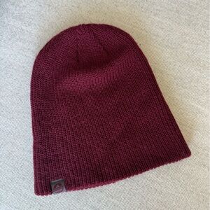 Burton Woven Knit Beanie Hat Deep Red Wine Unisex